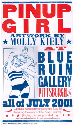 "Pinup Girl Hatch Show poster" is copyright ©2008 by Molly Kiely.  All rights reserved.  Reproduction prohibited.