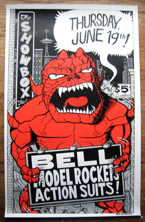 "Bell / Model Rockets / Action Suits poster" is copyright ©2008 by Eric Reynolds.  All rights reserved.  Reproduction prohibited.