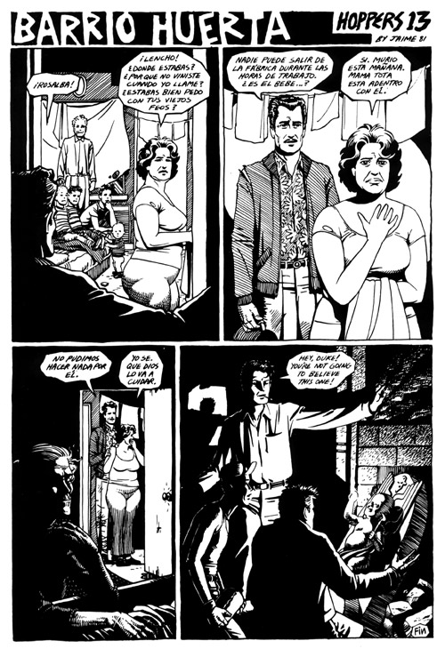 "Love and Rockets issue 1 p.27" is copyright ©2008 by Jaime Hernandez.  All rights reserved.  Reproduction prohibited.