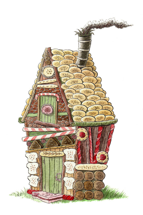 "FAIRY TALE ICON - THE GINGERBREAD HOUSE" is copyright ©2008 by Jeremy Eaton.  All rights reserved.  Reproduction prohibited.