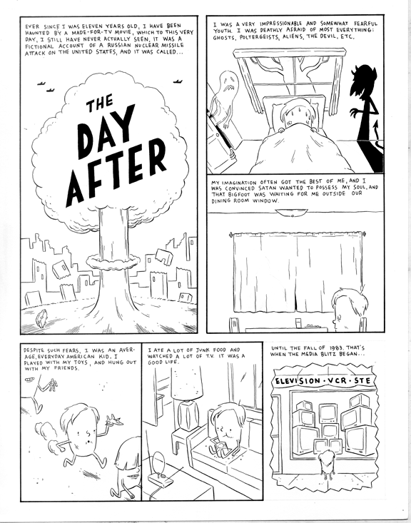 "The Day After (from Roadstrips antho), page 1" is copyright ©2008 by Martin Cendreda.  All rights reserved.  Reproduction prohibited.