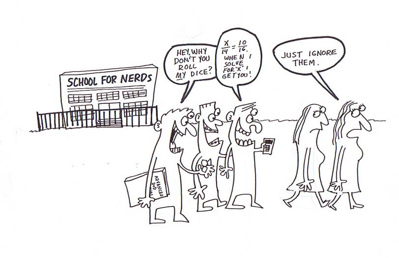 "School for Nerds" is copyright ©2008 by Sam Henderson.  All rights reserved.  Reproduction prohibited.