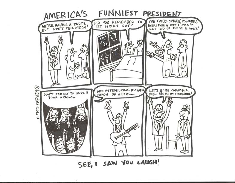 "America's Funniest President" is copyright ©2008 by Sam Henderson.  All rights reserved.  Reproduction prohibited.