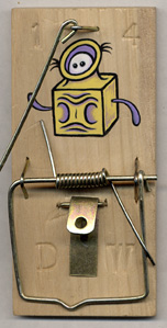 "painted mousetrap #14" is copyright ©2008 by Dennis Worden.  All rights reserved.  Reproduction prohibited.