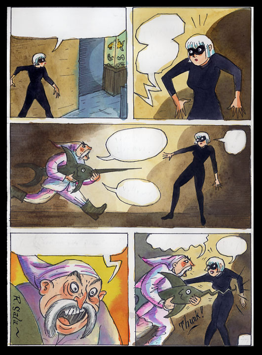 "Cat Burglar Black - Page 77" is copyright ©2008 by Richard Sala.  All rights reserved.  Reproduction prohibited.
