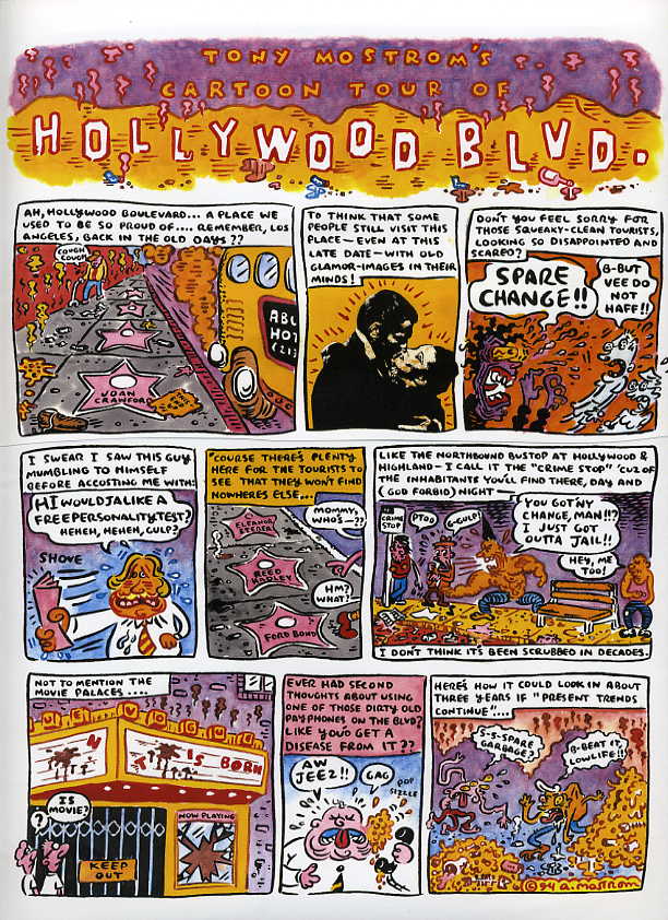 "Cartoon Tour of Hollywood Blvd." is copyright ©2008 by Tony Mostrom.  All rights reserved.  Reproduction prohibited.