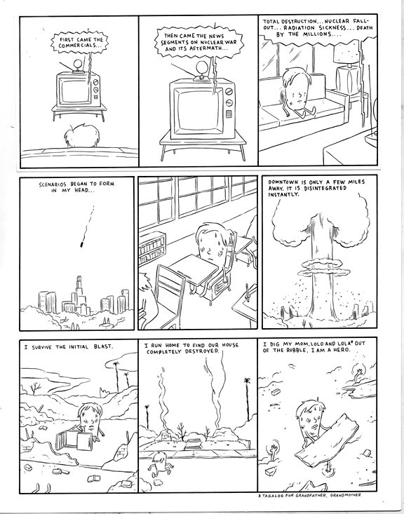 "The Day After (from Roadstrips antho), page 2" is copyright ©2008 by Martin Cendreda.  All rights reserved.  Reproduction prohibited.