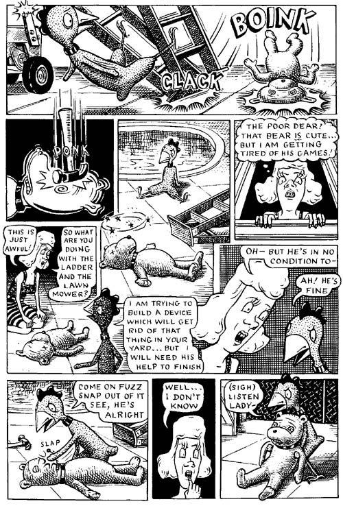 "Fuzz & Pluck chapter 3, page 7" is copyright ©2008 by Ted Stearn.  All rights reserved.  Reproduction prohibited.