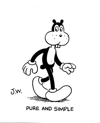 "PURE AND SIMPLE" is copyright ©2008 by Jim Woodring.  All rights reserved.  Reproduction prohibited.