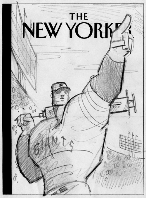 "New Yorker Cover Pencil Sketch 2 (rejected)" is copyright ©2008 by Bob Staake.  All rights reserved.  Reproduction prohibited.