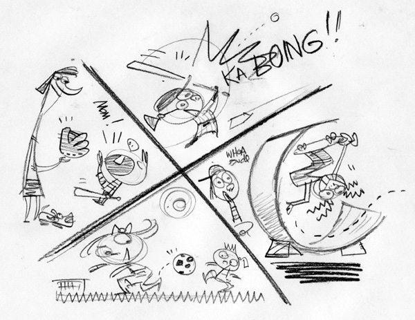 "TIME For Kids Rough Sketch" is copyright ©2008 by Bob Staake.  All rights reserved.  Reproduction prohibited.