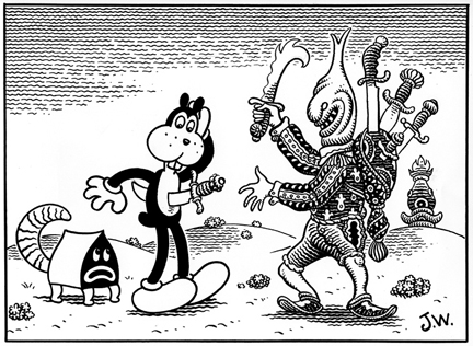 "MAGIC" is copyright ©2008 by Jim Woodring.  All rights reserved.  Reproduction prohibited.