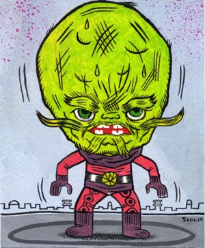 "Kurrgo (master of planet x) painting" is copyright ©2008 by Kevin Scalzo.  All rights reserved.  Reproduction prohibited.