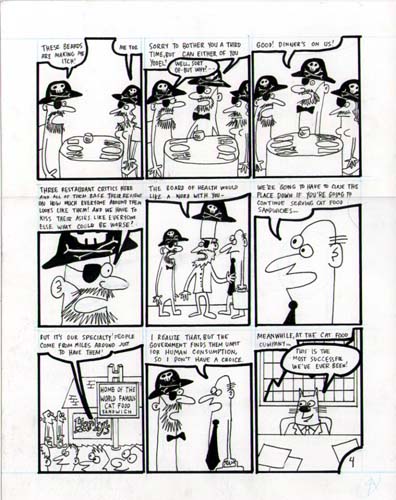 "Elroy P. Dinner, page 4" is copyright ©2008 by Sam Henderson.  All rights reserved.  Reproduction prohibited.