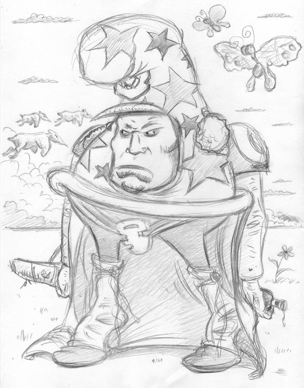 "CARTOON JUMBLE PENCIL - CHEECH WIZARD & AZRACH" is copyright ©2008 by Jeremy Eaton.  All rights reserved.  Reproduction prohibited.