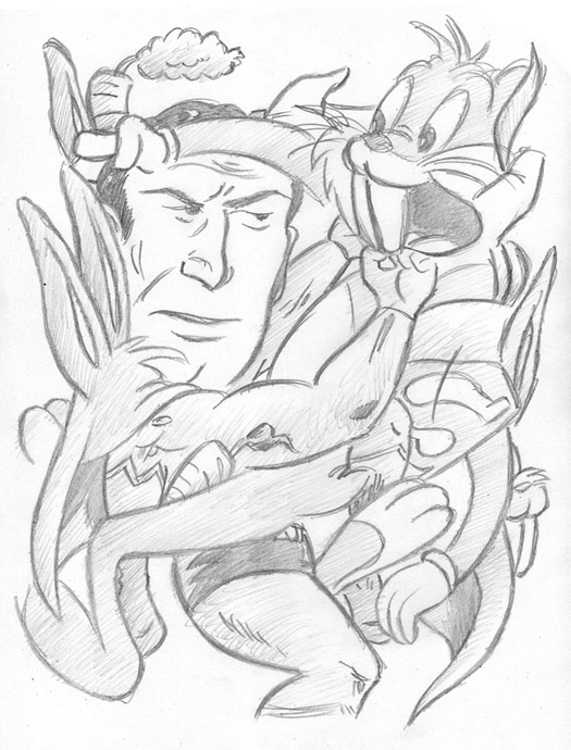"CARTOON JUMBLE PENCIL - SUPERMAN & BUGS BUNNY" is copyright ©2008 by Jeremy Eaton.  All rights reserved.  Reproduction prohibited.
