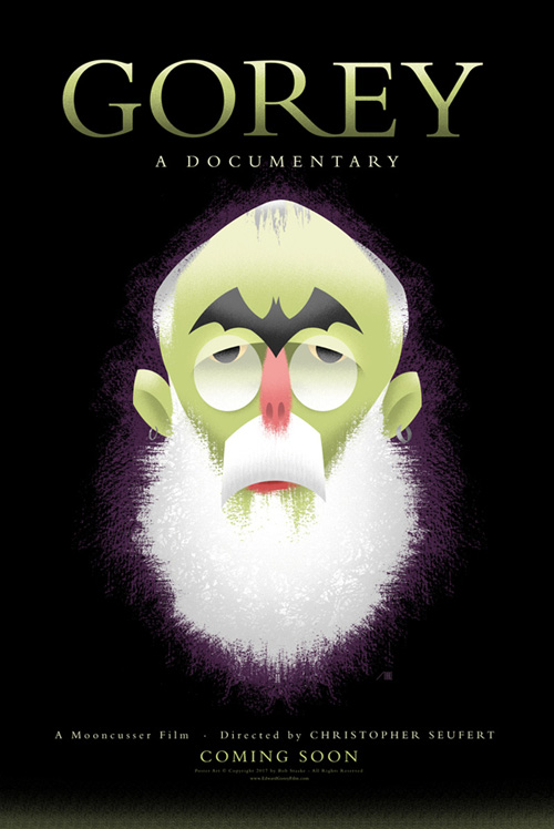 "GOREY: A Documentary - Poster by Bob Staake" is copyright ©2008 by Bob Staake.  All rights reserved.  Reproduction prohibited.