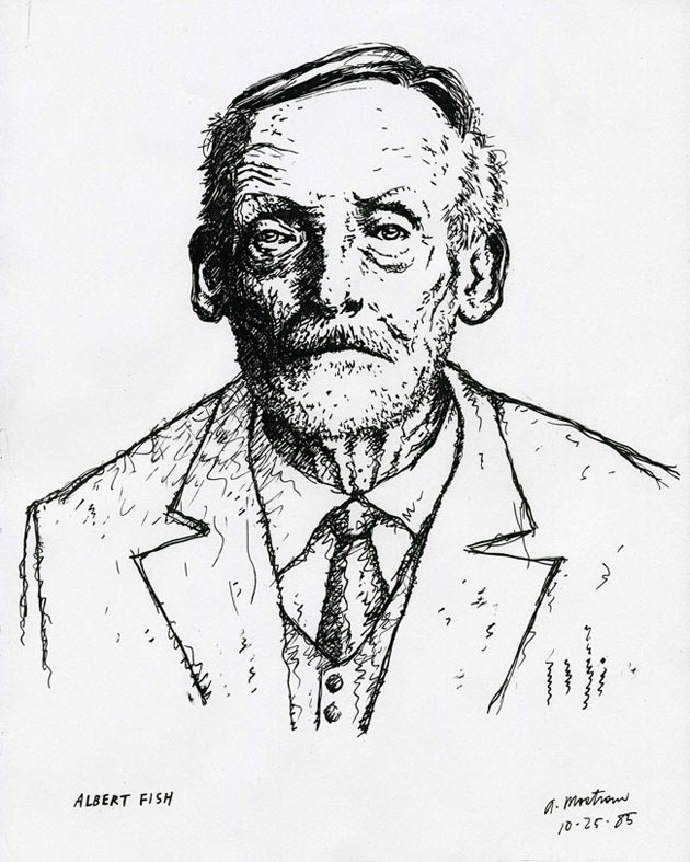 "ALBERT FISH PORTRAIT" is copyright &copy;2008 by Tony Mostrom.  All rights reserved.  Reproduction prohibited.