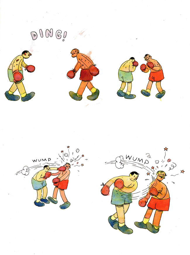 "Boxing Comic" is copyright ©2008 by Sammy Harkham.  All rights reserved.  Reproduction prohibited.