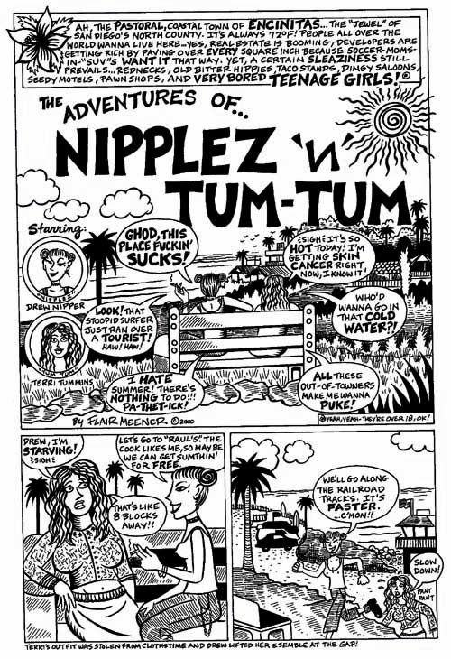 "Nipplez 'n Tum Tum p.1" is copyright ©2008 by Mary Fleener.  All rights reserved.  Reproduction prohibited.
