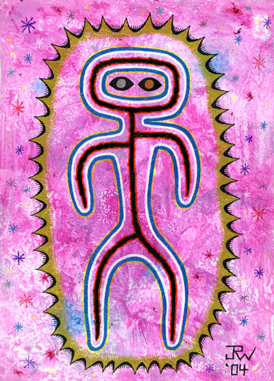 "New Humanoid (painting)" is copyright ©2008 by J.R. Williams.  All rights reserved.  Reproduction prohibited.