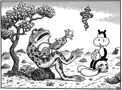 "MURDER BALLAD" is copyright ©2008 by Jim Woodring.  All rights reserved.  Reproduction prohibited.