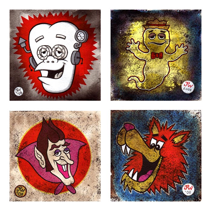 "Monster Cereal Mascots - prints" is copyright ©2008 by J.R. Williams.  All rights reserved.  Reproduction prohibited.