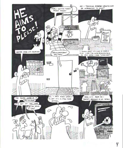 "He Aims to Please: Film School pg.1" is copyright ©2008 by Sam Henderson.  All rights reserved.  Reproduction prohibited.