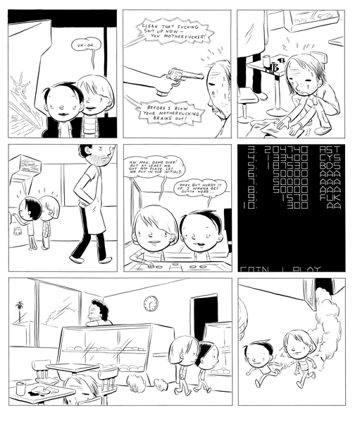 "The First Time I Played Asteroids (pg.3)" is copyright ©2008 by Martin Cendreda.  All rights reserved.  Reproduction prohibited.