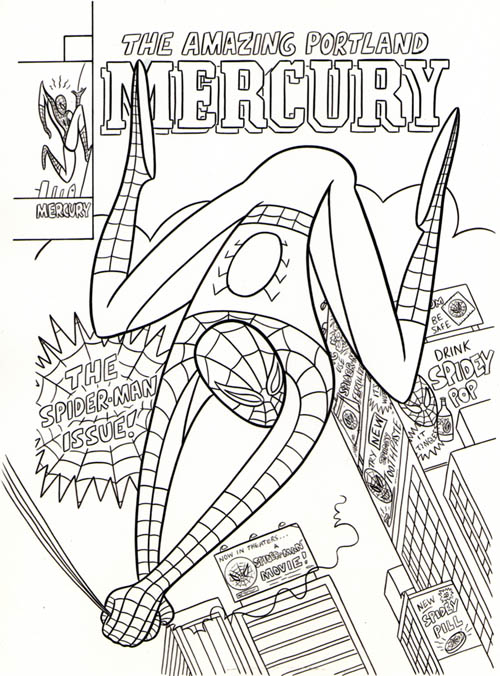 "SPIDER-MAN COVER" is copyright ©2008 by Jeremy Eaton.  All rights reserved.  Reproduction prohibited.