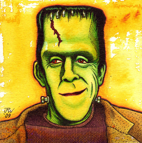 "Herman Munster" is copyright ©2008 by J.R. Williams.  All rights reserved.  Reproduction prohibited.