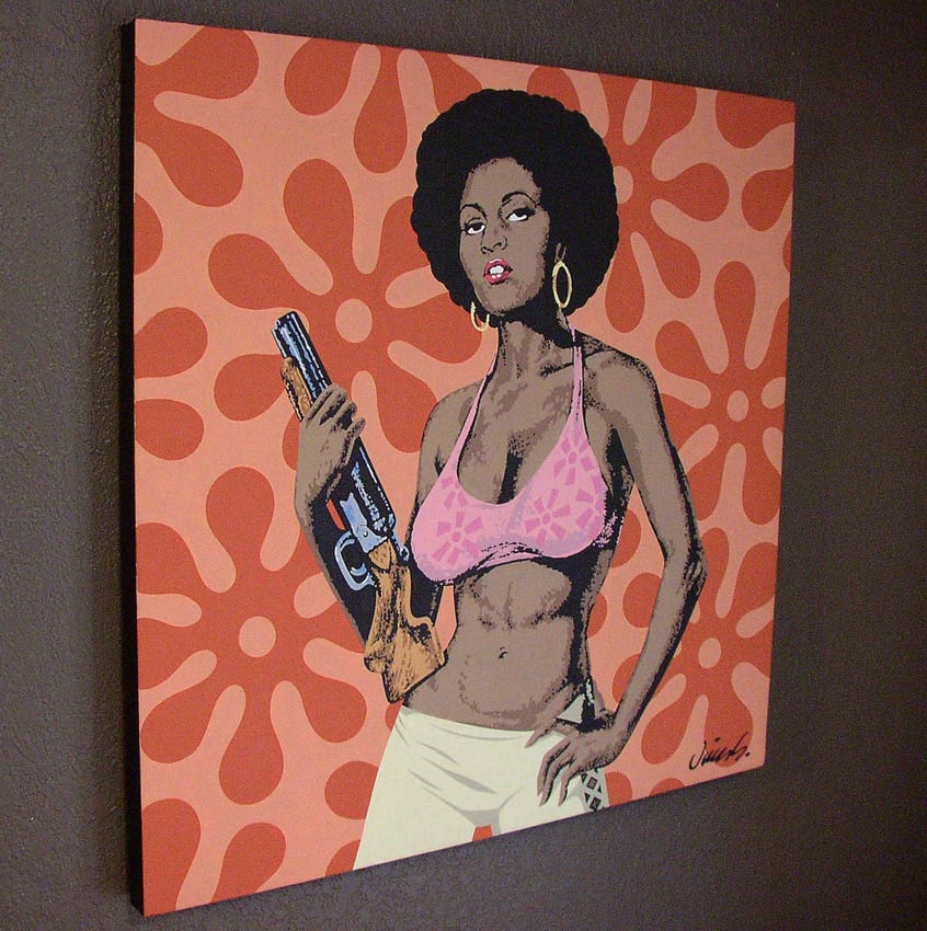 "PAM GRIER PAINTING" is copyright ©2008 by Jim Blanchard.  All rights reserved.  Reproduction prohibited.