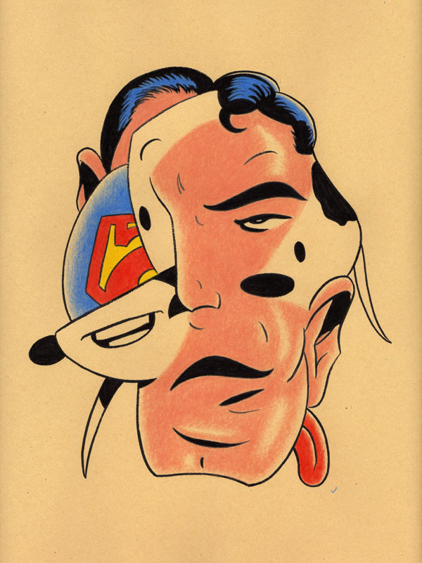 "CARTOON JUMBLE ABSTRACT! SUPERMAN & SNOOPY!" is copyright ©2008 by Jeremy Eaton.  All rights reserved.  Reproduction prohibited.