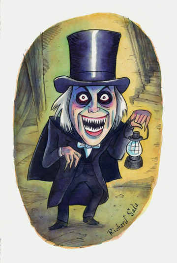 "Movie Monsters: London After Midnight" is copyright ©2008 by Richard Sala.  All rights reserved.  Reproduction prohibited.